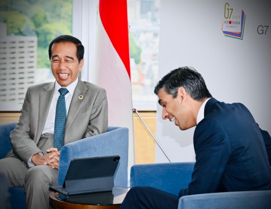 Momen Presiden Jokowi Ajak PM Inggris Berinvestasi di IKN