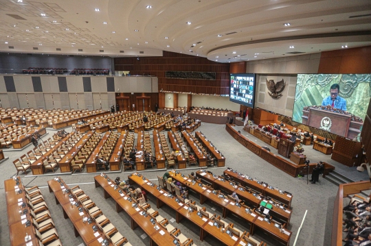 Banyak Kursi Kosong, Begini Suasana Rapat Paripurna DPR Bahas RAPBN 2024