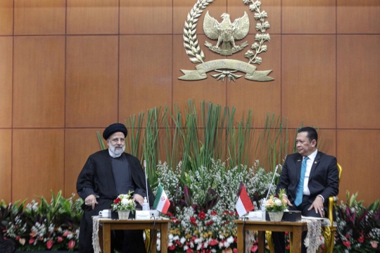 Bomsoet Terima Kunjungan Presiden Iran di Gedung MPR RI