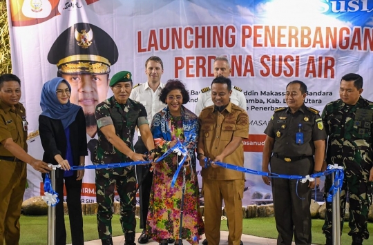 Keseruan Jenderal TNI Jawara Silat Dampingi Eks Menteri di Peluncuran Penerbangan