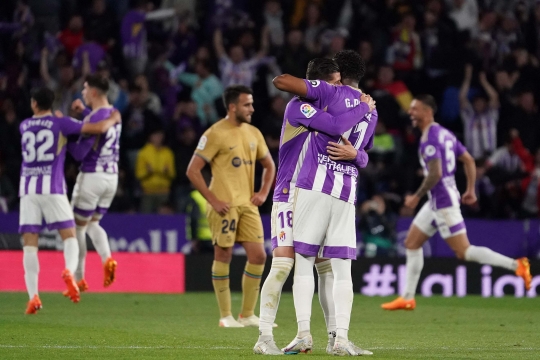 Wajah Lesu Pemain Barcelona usai Dibantai Real Valladolid 3-1