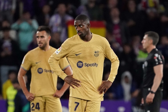 Wajah Lesu Pemain Barcelona usai Dibantai Real Valladolid 3-1