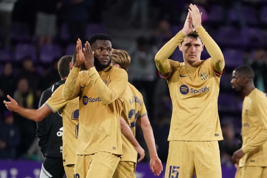 Wajah Lesu Pemain Barcelona usai Dibantai Real Valladolid 3-1