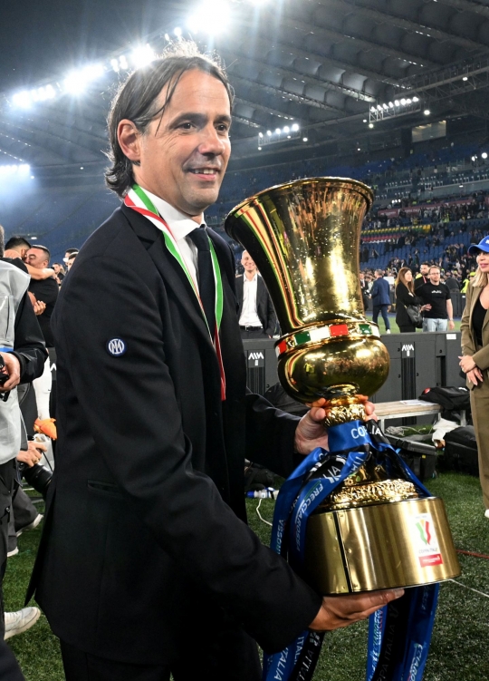 Selebrasi Inter Milan Sukses Juara Coppa Italia