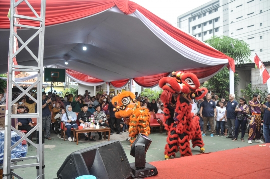 Kemeriahan Halalbihalal dan Pentas Seni Budaya di Asrama Polisi Cideng Barat