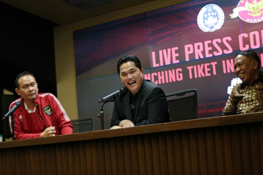 Erick Thohir Umumkan Harga Tiket Timnas Lawan Argentina, Termurah Rp600 Ribu