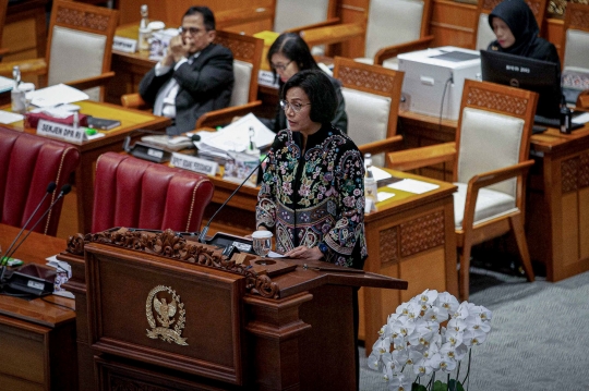 Buka-Bukaan Sri Mulyani Baca Tanggapan Pemerintah Terkait KEM dan PPKF RAPBN TA 2022