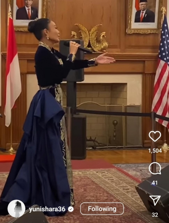 Momen Seru Yuni Shara Nyanyi di Washington, Sampai Dipanggil 'Princess' Sama Bocil