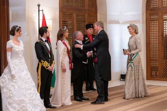 Megahnya Pernikahan Putra Mahkota Kerajaan Yordania, Dihadiri Raja dan Ratu Dunia