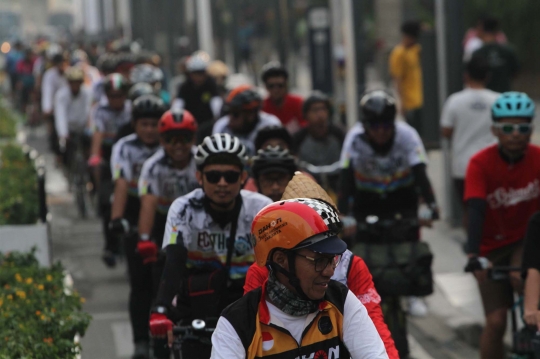 Hari Sepeda Sedunia, Ratusan Goweser Kampanye Penggunaan Sepeda untuk Jaga Kesehatan
