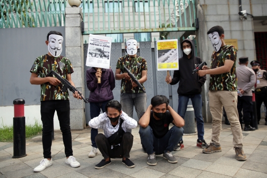 Mahasiswa Islam Demo Kedubes China Tuntut Bertanggung Jawab Atas Tragedi Tiananmen