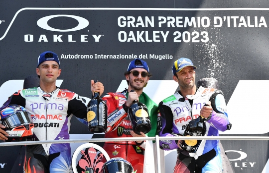 Francesco Bagnaia Perkasa di MotoGP Italia 2023