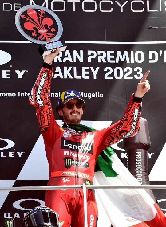 Francesco Bagnaia Perkasa di MotoGP Italia 2023