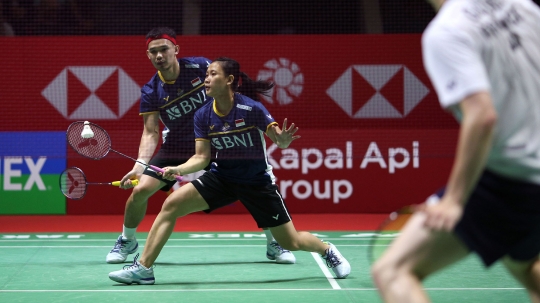 Aksi Rinov/Pitha Tumbangkan Wakil Prancis Dua Set Langsung di Indonesia Open 2023