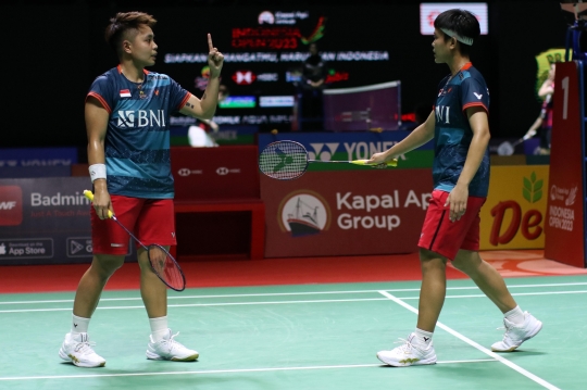 Sengit, Apriyani/Fadia Tekuk Wakil Jerman Dua Set Lansung di Indonesia Open 2023