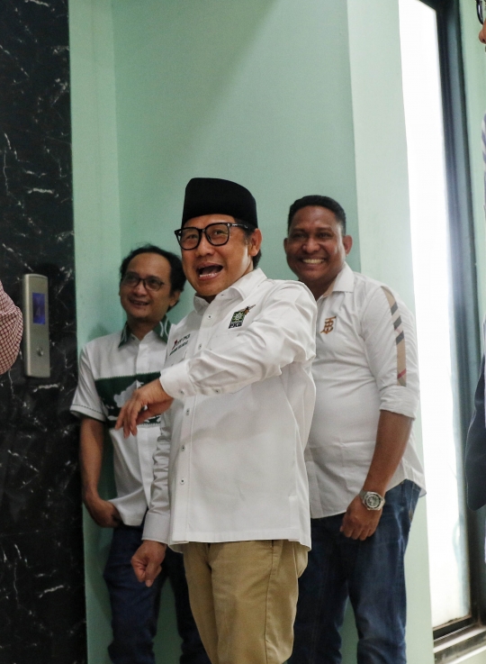 Ekspresi Cak Imin Lega usai MK Putuskan Sistem Pemilu 2024 Tetap Terbuka