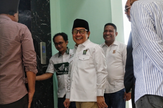 Ekspresi Cak Imin Lega usai MK Putuskan Sistem Pemilu 2024 Tetap Terbuka