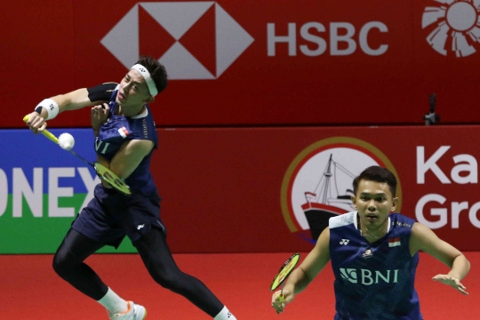 Tak Berkutik, Fajar/Rian Menyerah Hadapi Ganda India di Indonesia Open 2023