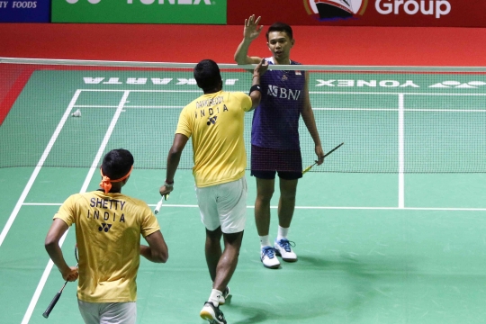 Tak Berkutik, Fajar/Rian Menyerah Hadapi Ganda India di Indonesia Open 2023