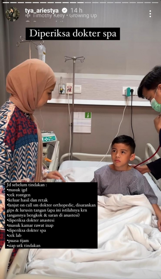 Anak Tya Ariestya Jalani Operasi Usai Jatuh dari Skuter, Sang Mama Gemetar Lihatnya