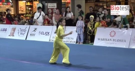 Potret Cantik Jaggira Anak Tria The Changcuters Ikuti Kompetisi Wushu Curi Perhatian