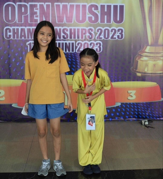 Potret Cantik Jaggira Anak Tria The Changcuters Ikuti Kompetisi Wushu Curi Perhatian