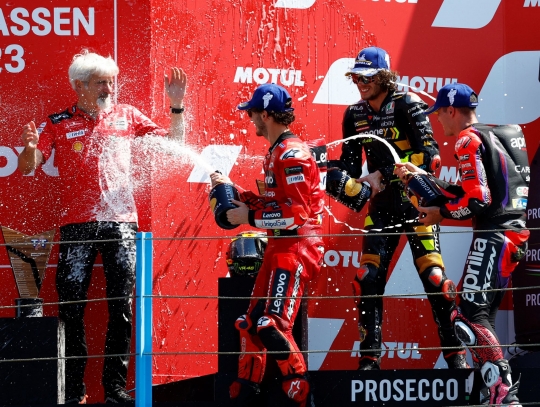 Momen Seru MotoGP Belanda 2023: Dari Bagnaia Juara Lagi hingga 7 Pembalap Kecelakaan