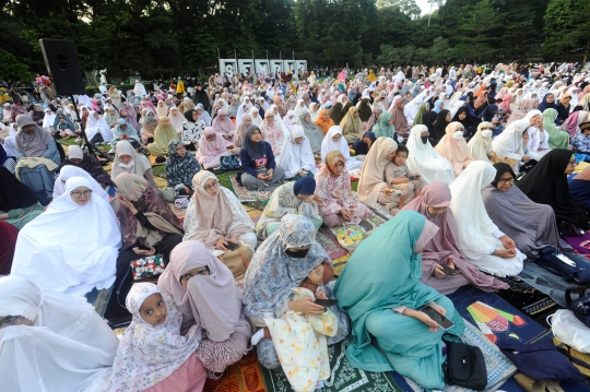 Gelar Salat Idul Adha, Jemaah Muhammadiyah Padati Taman Sempur di Bogor