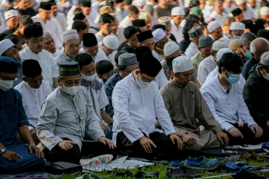 Pantauan Udara Salat Idul Adha Muhammadiyah di Lapangan Masjid Al-Azhar