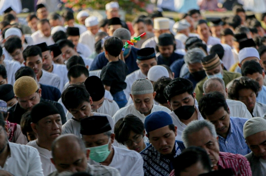 Pantauan Udara Salat Idul Adha Muhammadiyah di Lapangan Masjid Al-Azhar