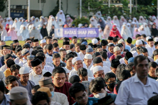 Pantauan Udara Salat Idul Adha Muhammadiyah di Lapangan Masjid Al-Azhar