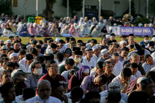 Pantauan Udara Salat Idul Adha Muhammadiyah di Lapangan Masjid Al-Azhar