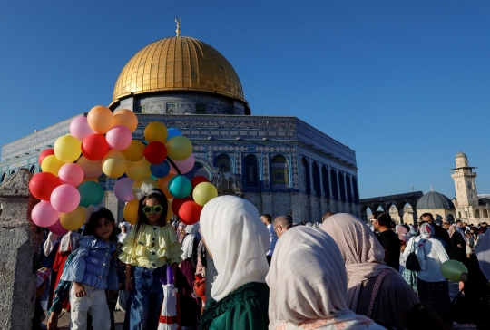 Salat Idul Adha di Komplek Masjid Al Aqsa Berlangsung Khusyuk dan Damai