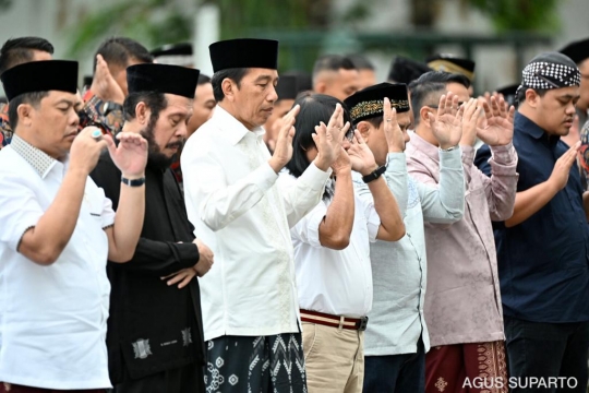 Momen Presiden Jokowi Salat Iduladha di Istana Yogyakarta Bersama Masyarakat