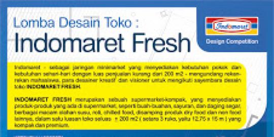 Lomba Desain  Toko INDOMARET  FRESH merdeka com