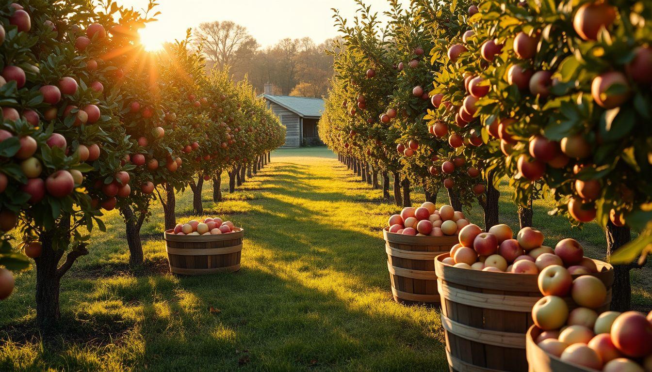 Apple Picking and Orchard Captions