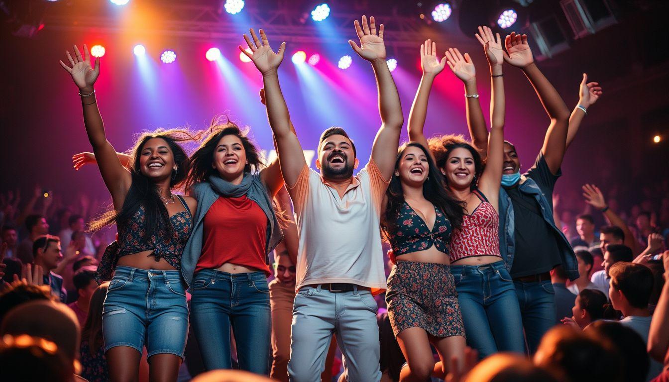 Friend Group Concert Captions