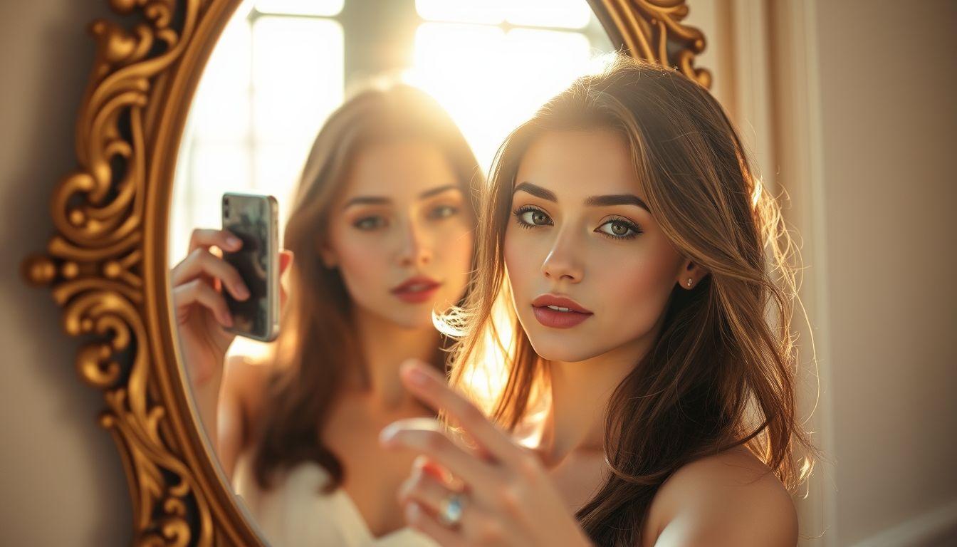 Aesthetic Mirror Selfie Captions