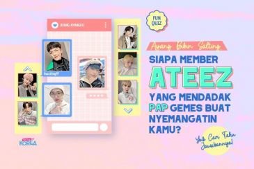 [KUIS KOREA] Ayang Bikin Salting, Siapa Member ATEEZ yang Mendadak PAP Gemes Buat Nyemangatin Kamu?