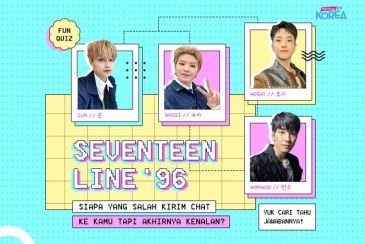 [KUIS KOREA] SEVENTEEN Line '96, Siapa yang Salah Kirim Chat ke Kamu Tapi Akhirnya Kenalan?
