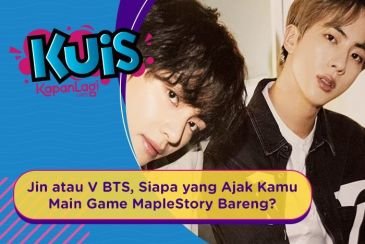 [KUIS KOREA] Jin atau V BTS, Siapa yang Ajak Kamu Main Game MapleStory Bareng?