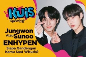 [KUIS KOREA] Lulus Bareng, Jungwon atau Sunoo ENHYPEN yang Siap Jadi Gandengan Kamu Saat Wisuda?