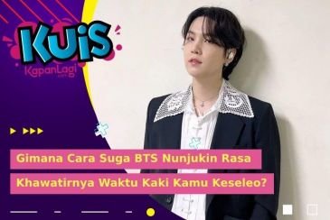 [KUIS KOREA] Gimana Cara Suga BTS Nunjukin Rasa Khawatirnya Waktu Kaki Kamu Keselo di Jalan?