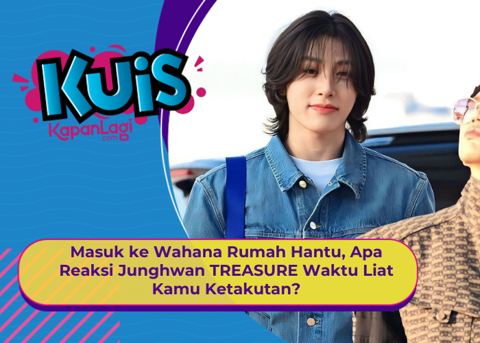 [KUIS KOREA] Masuk ke Wahana Rumah Hantu, Apa Reaksi Junghwan TREASURE Waktu Liat Kamu Ketakutan?