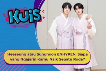 [KUIS KOREA] Heeseung atau Sunghoon ENHYPEN, Siapa yang Ngajarin Kamu Naik Sepatu Roda?