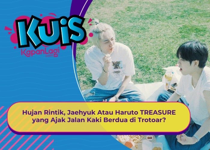 [KONTEN KOREA] Hujan Rintik, Jaehyuk Atau Haruto TREASURE yang Ajak Jalan Kaki Berdua di Trotoar?