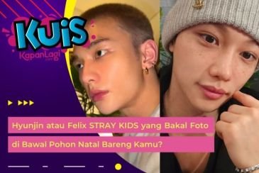 [KONTEN KOREA]  Hyunjin atau Felix STRAY KIDS yang Bakal Foto di Bawal Pohon Natal Bareng Kamu?