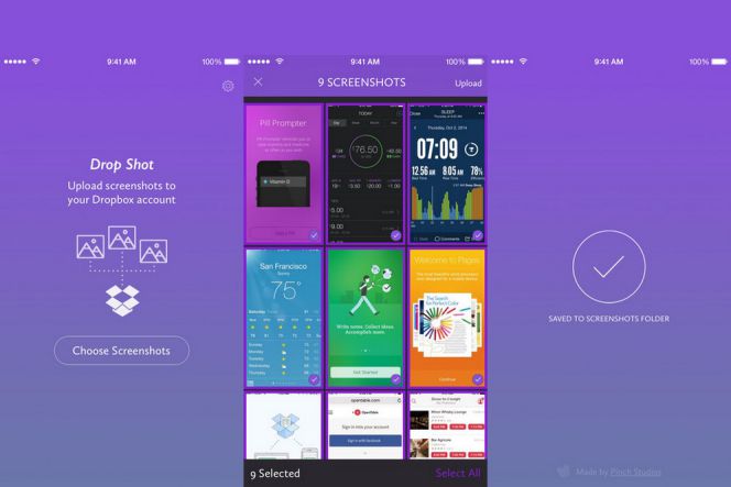 Upload screenshots dari iPhone Anda ke Dropbox berkat aplikasi ini