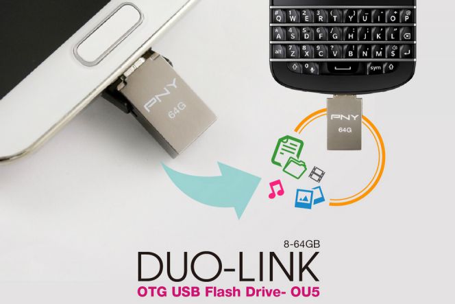 PNY Duo-Link OU5: Flash disk OTG sahabat gadget Android