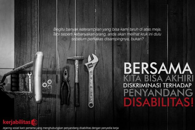 Kerjabilitas.com jadi media informasi kerja untuk kaum disabilitas